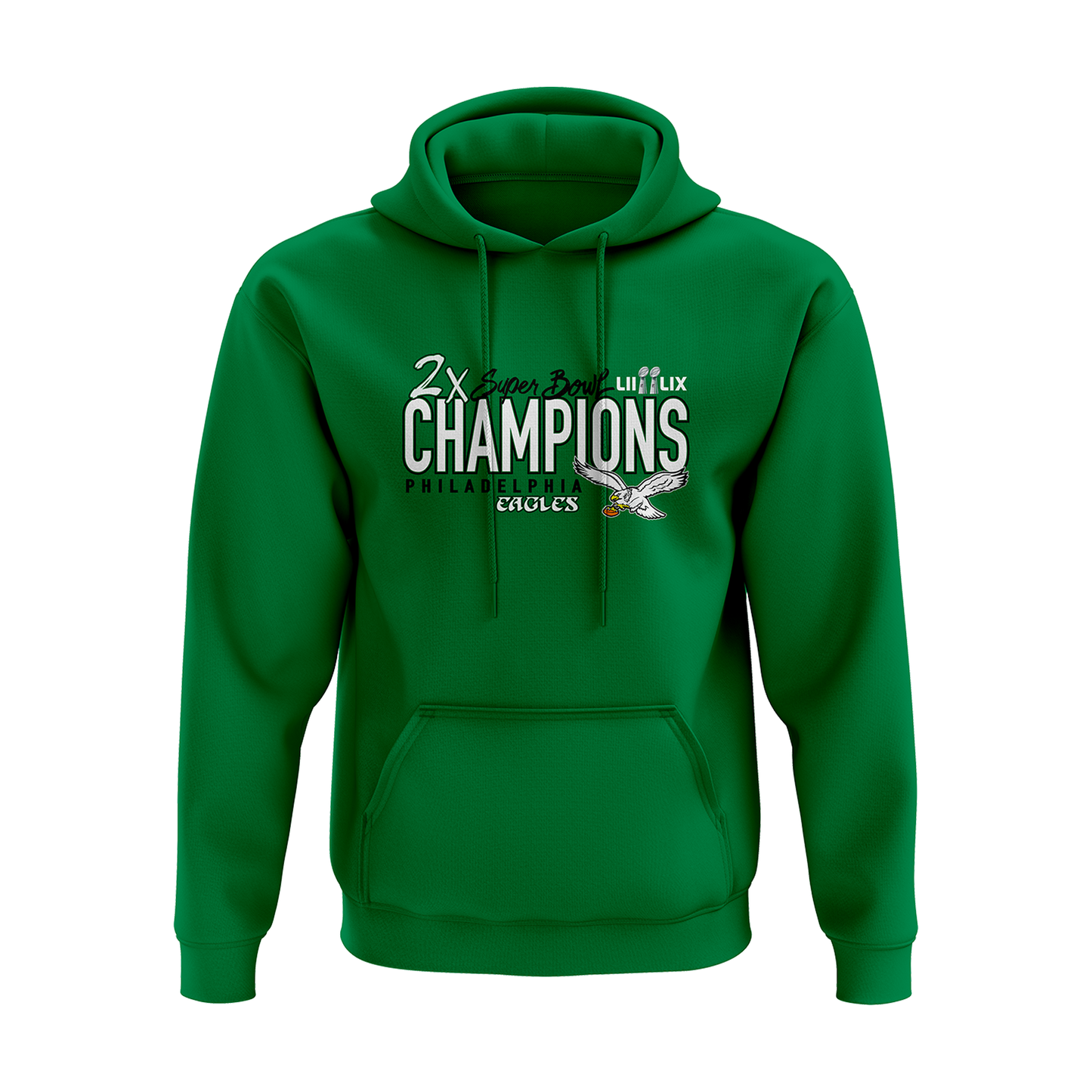 RETRO EAGLES 2X SUPER BOWL CHAMPIONS HOODIE